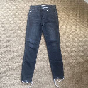 Madewell Tall 10" High-Rise Skinny Jeans in Mosby Wash: Drop-Hem Edition